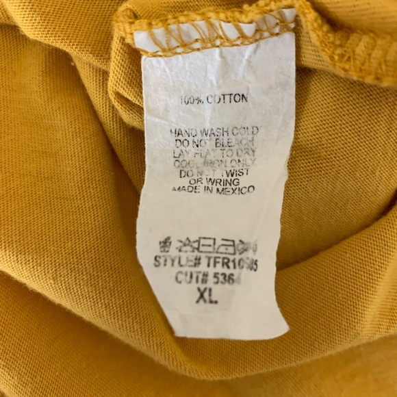 Local Lab Gold Cropped Knot Front Baby Doll Top XL - Picture 6 of 7